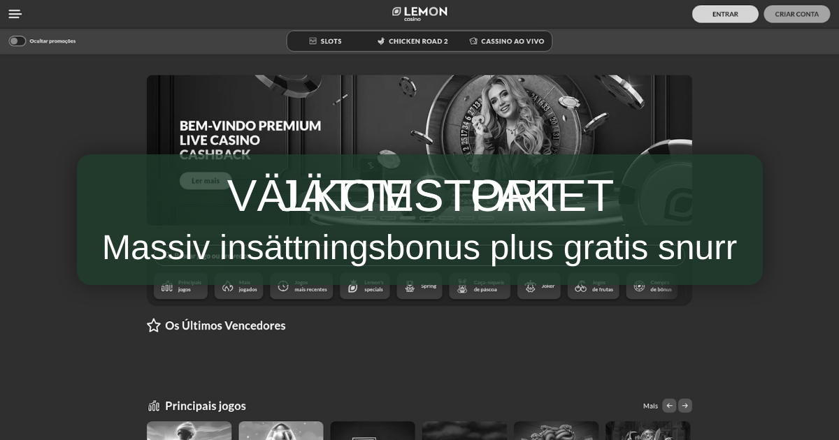 Lemon Casino - Spela slots online med välkomstbonus | Sverige